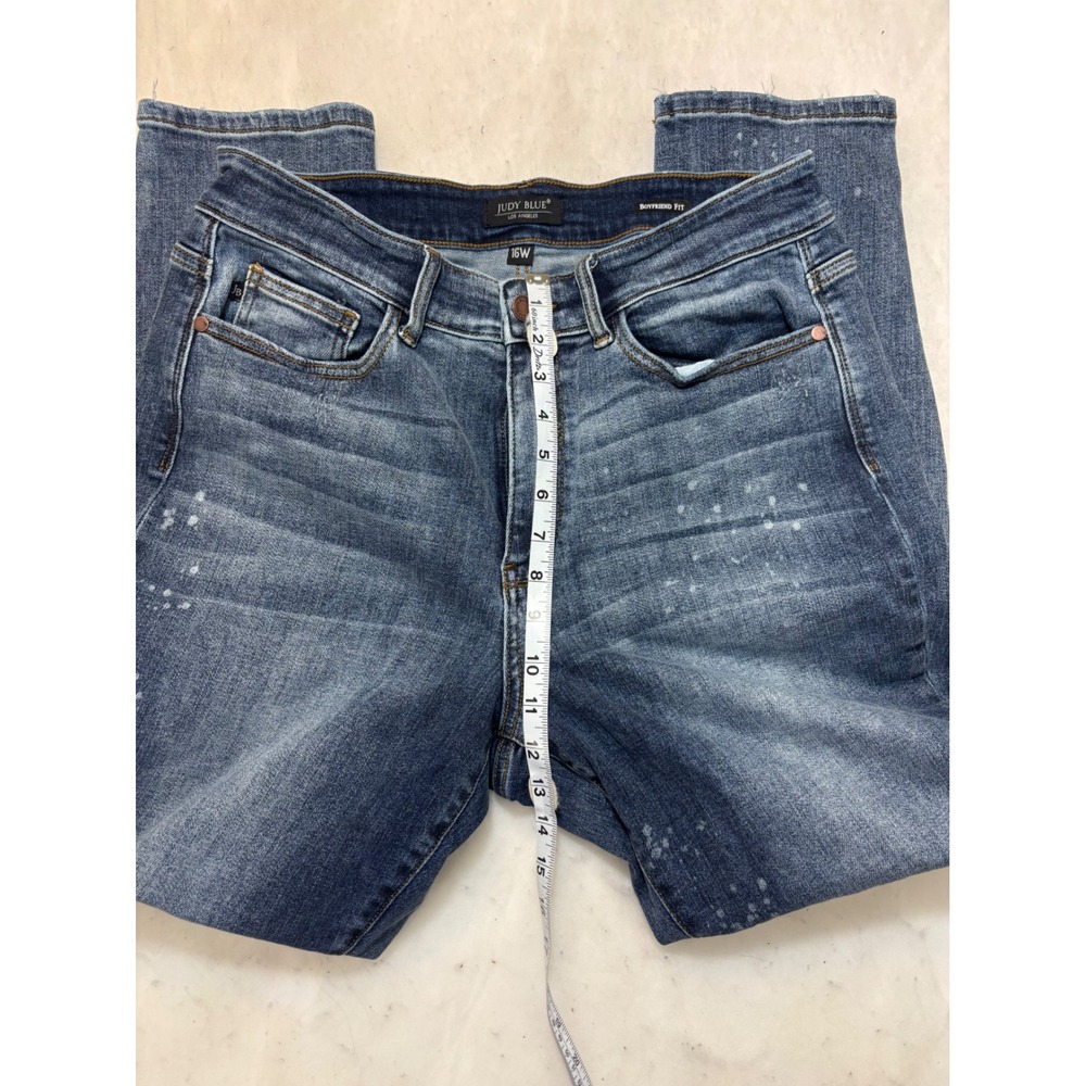 Judy Blue Los Angeles Boyfriend Fit Distressed Wash Jeans Size 16W - Picture 5 of 10
